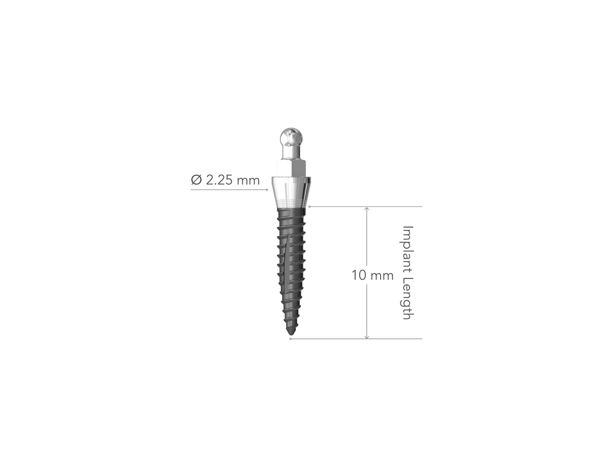 IMTEC MDI 2.25 x 10 mm Collared Implant