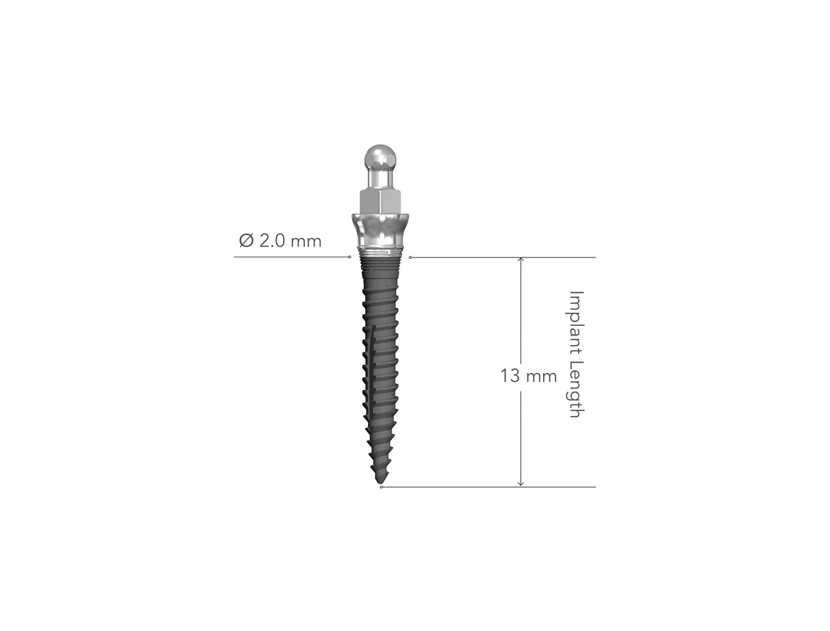 LEW MDI 2.0 x 13 mm Collared Implant