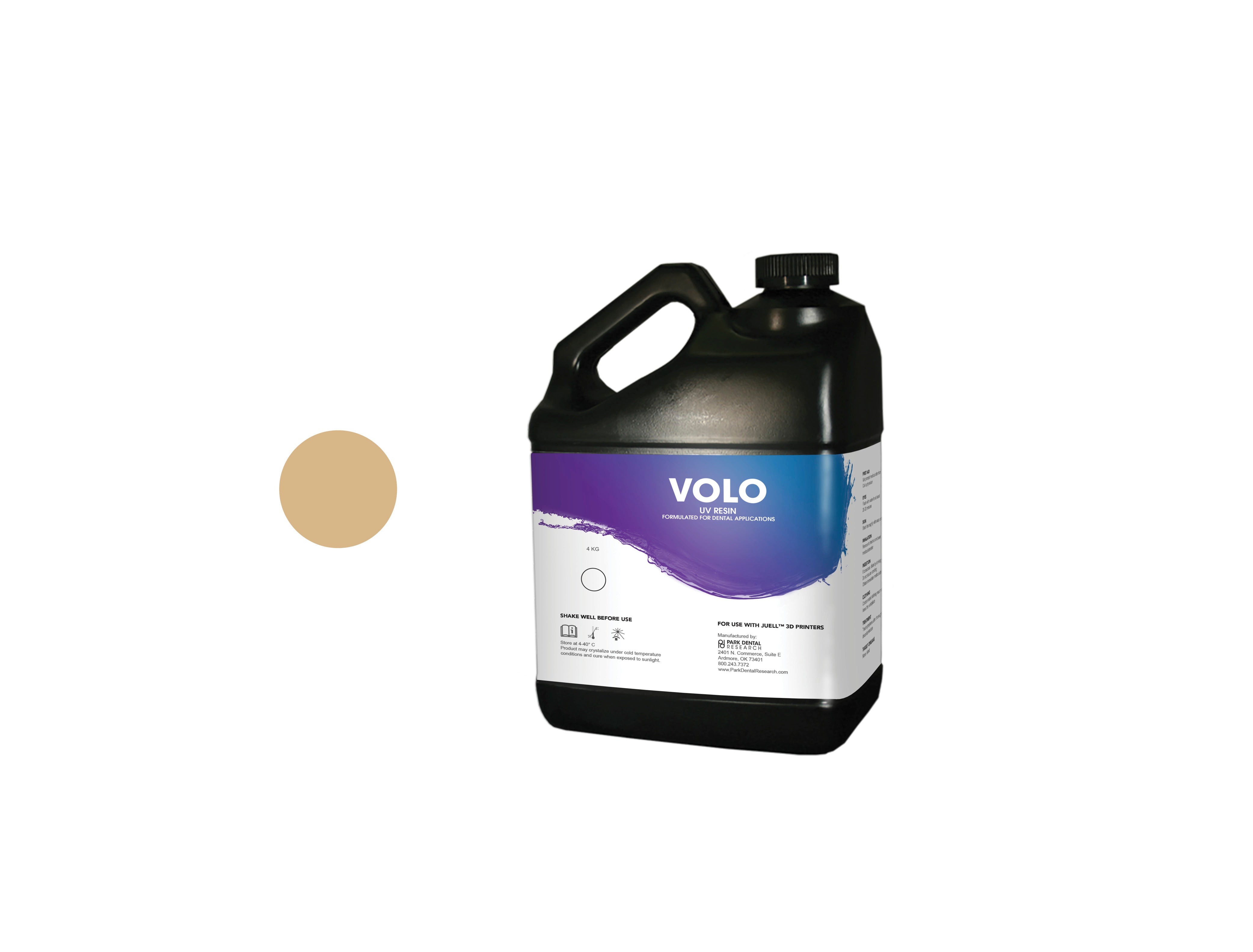 Volo Premium Orthodontic UV Resin Taupe 50 Microns 4 Kg