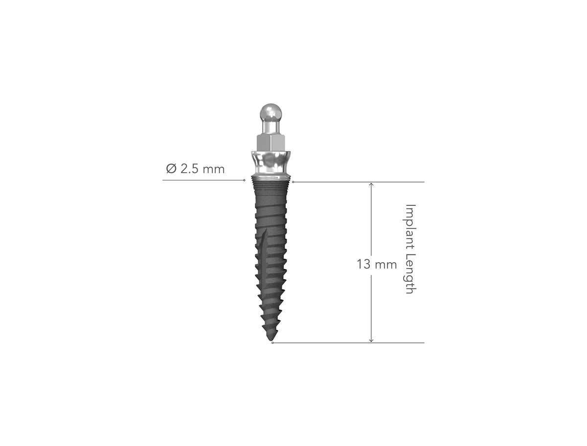 Lew MDI 2.5 x 13 mm Collared Implant