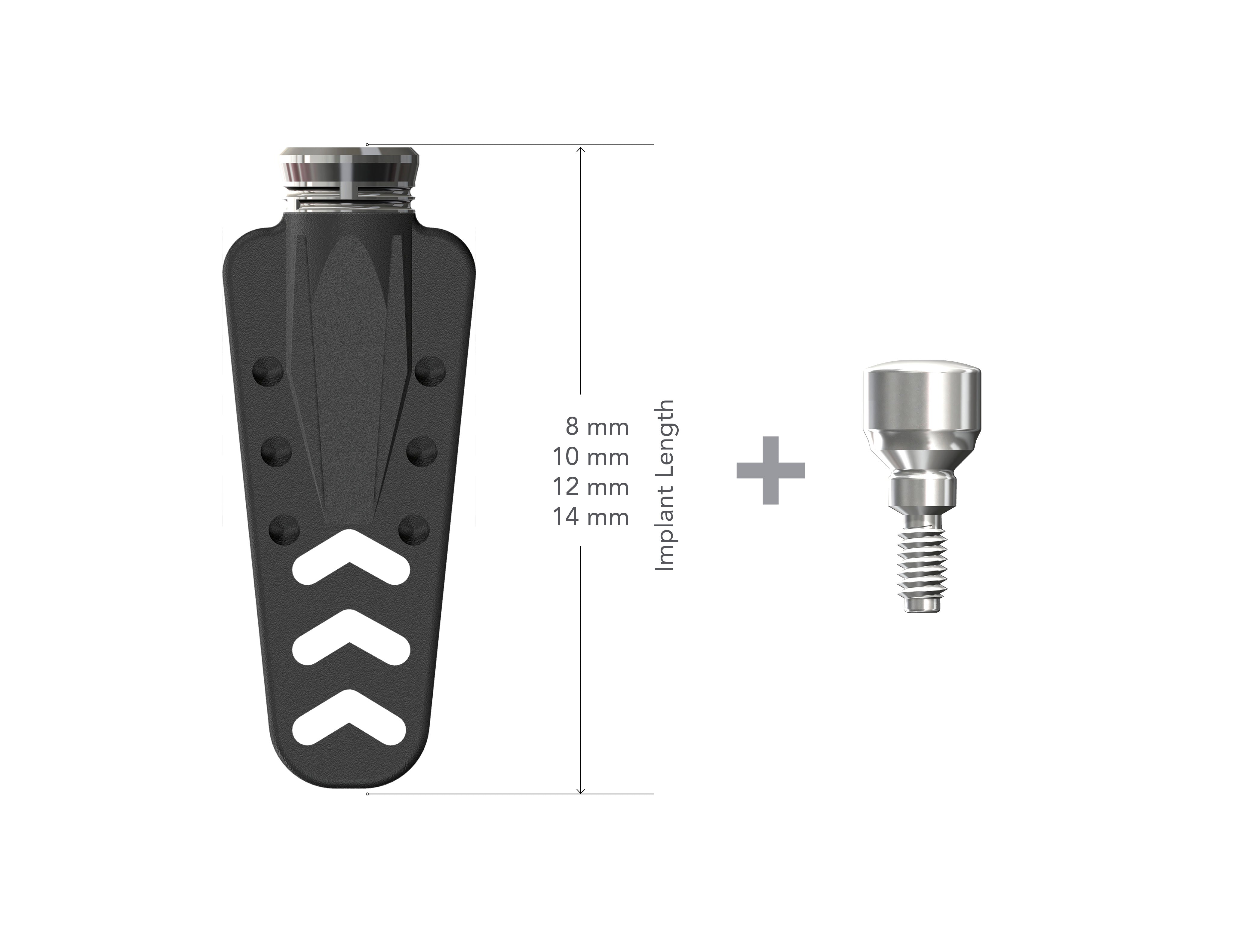 8mm Startanius Narrow Ridge Implant - Universal with XP4330 Healing Abutment
