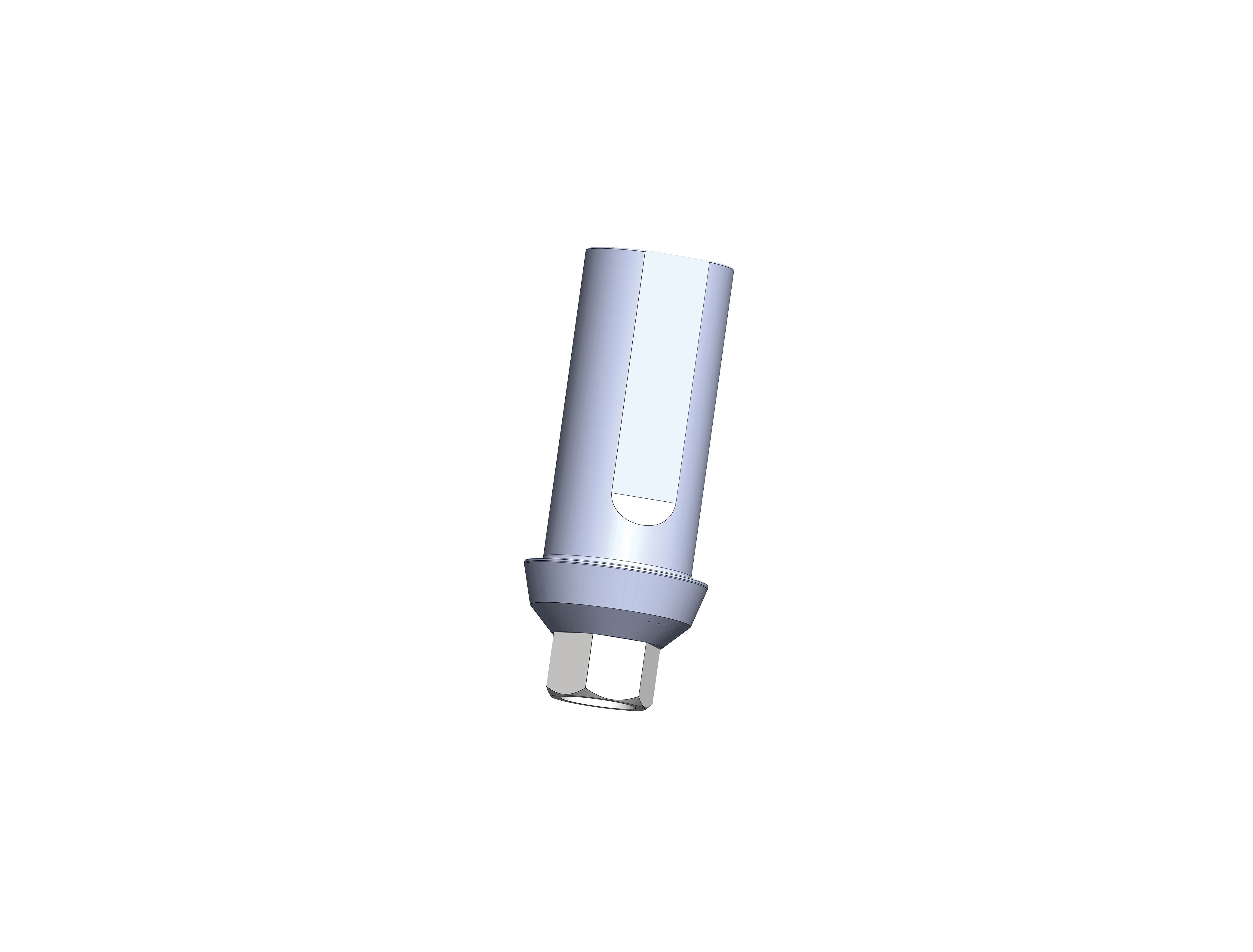 StarVent XP Hexed Cementable Abutment 1 mm Titanium