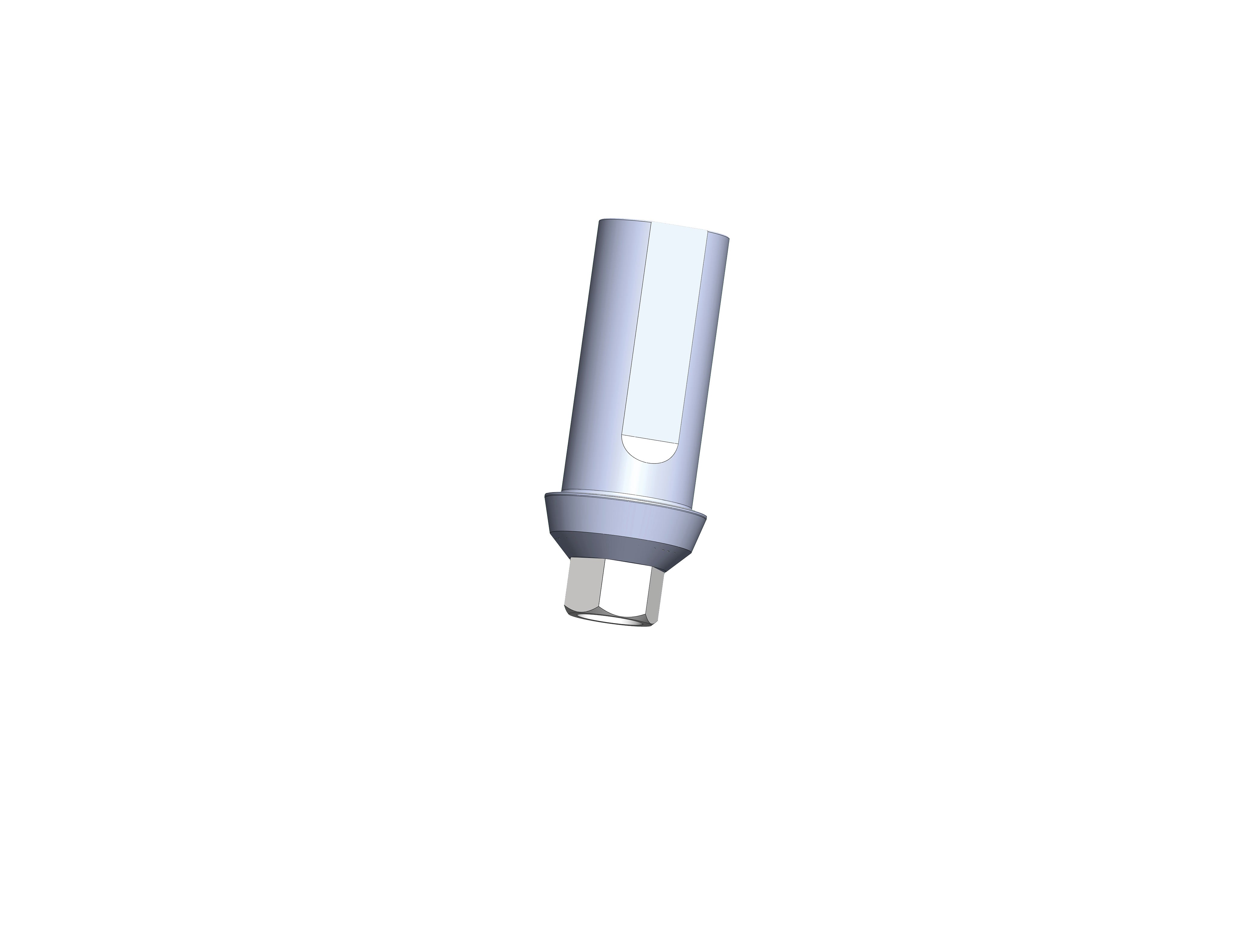 StarVent XP Hexed Cementable Abutment 1 mm Peek (Temporary)