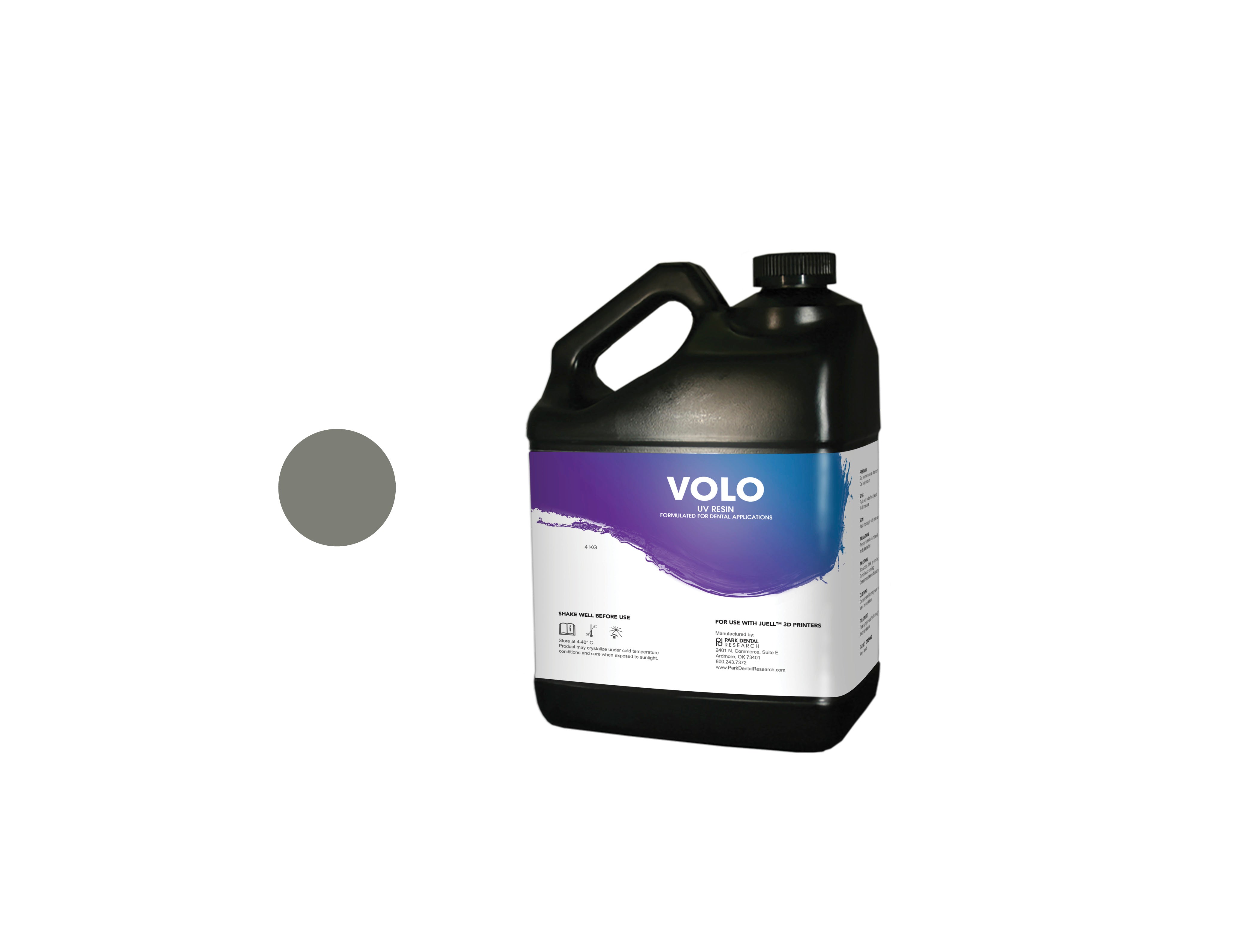 JUELL 3D Volo Model Charcoal 50/100 Microns 4 Kg
