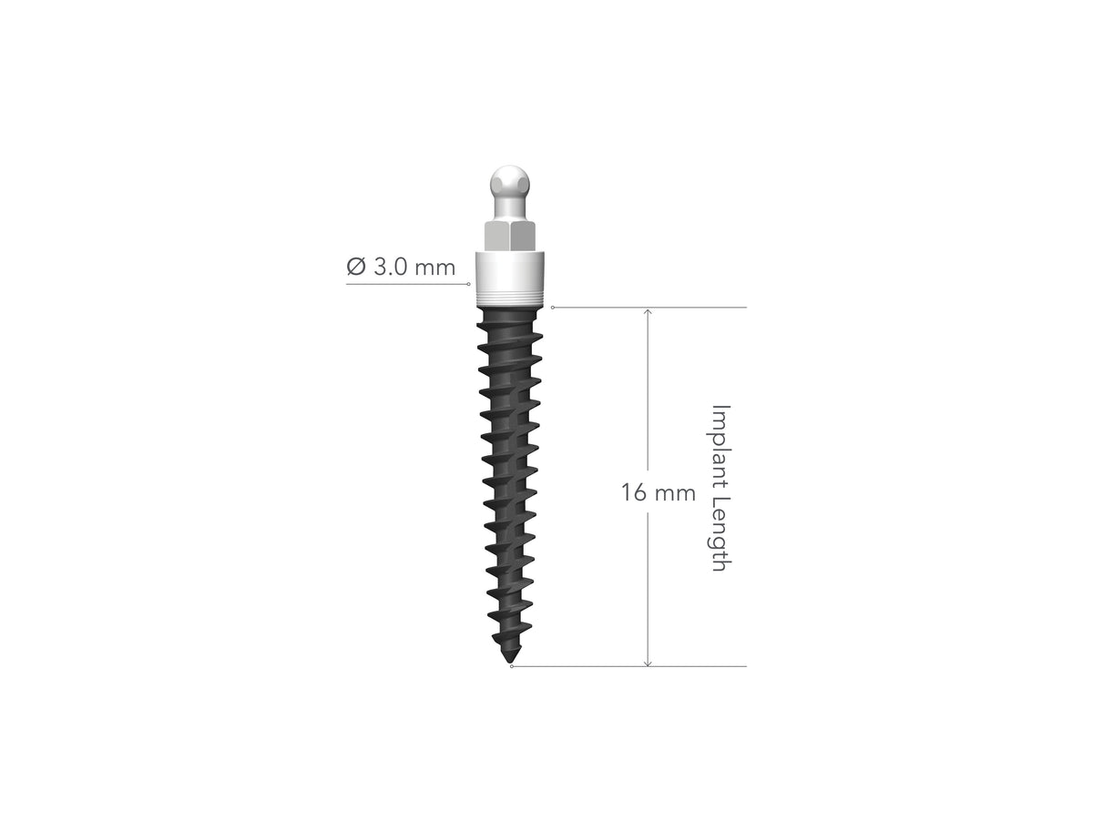 IMTEC MAXX 3.0 x 16 mm Implant