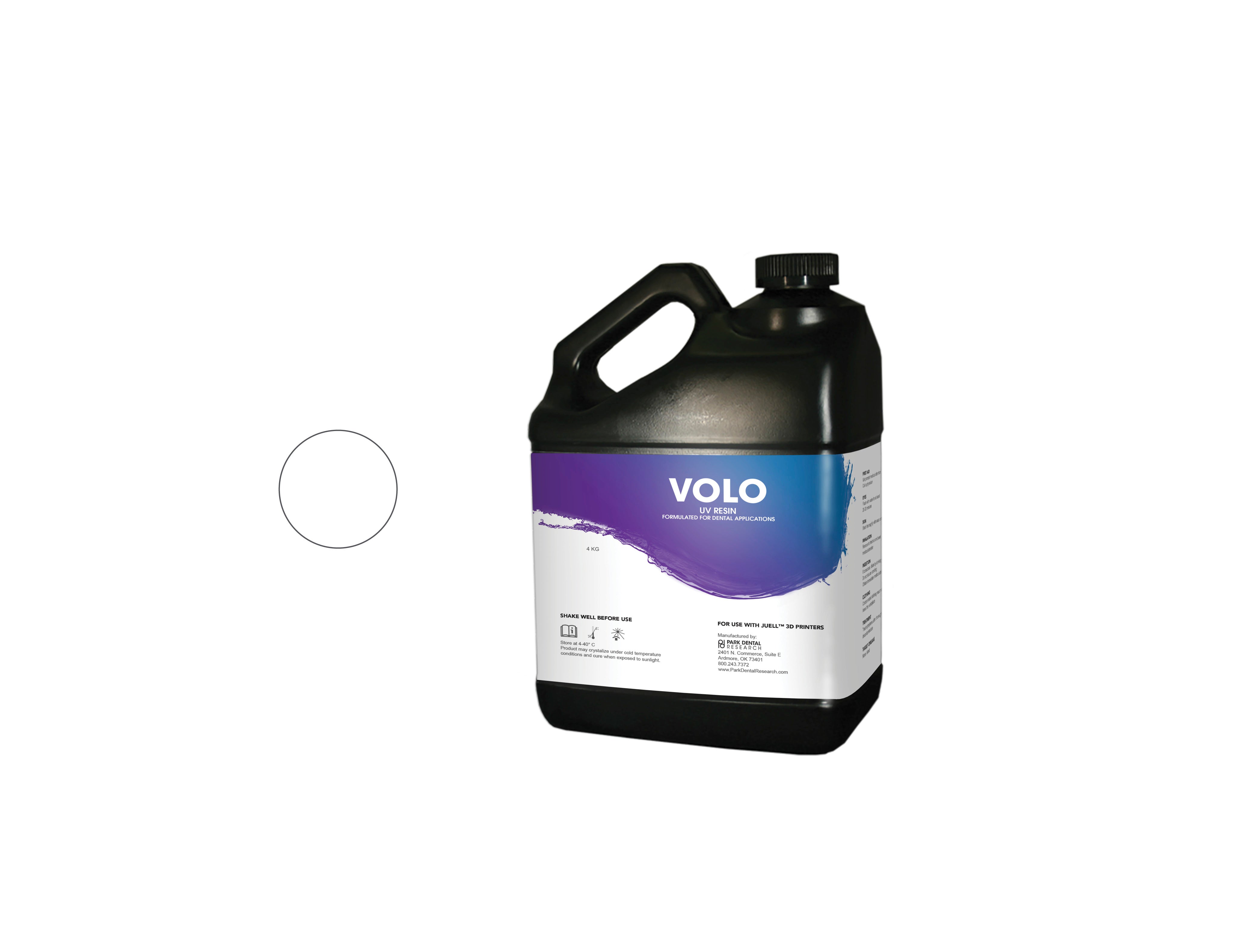 JUELL 3D Volo Model White 50/100 Microns 4 Kg