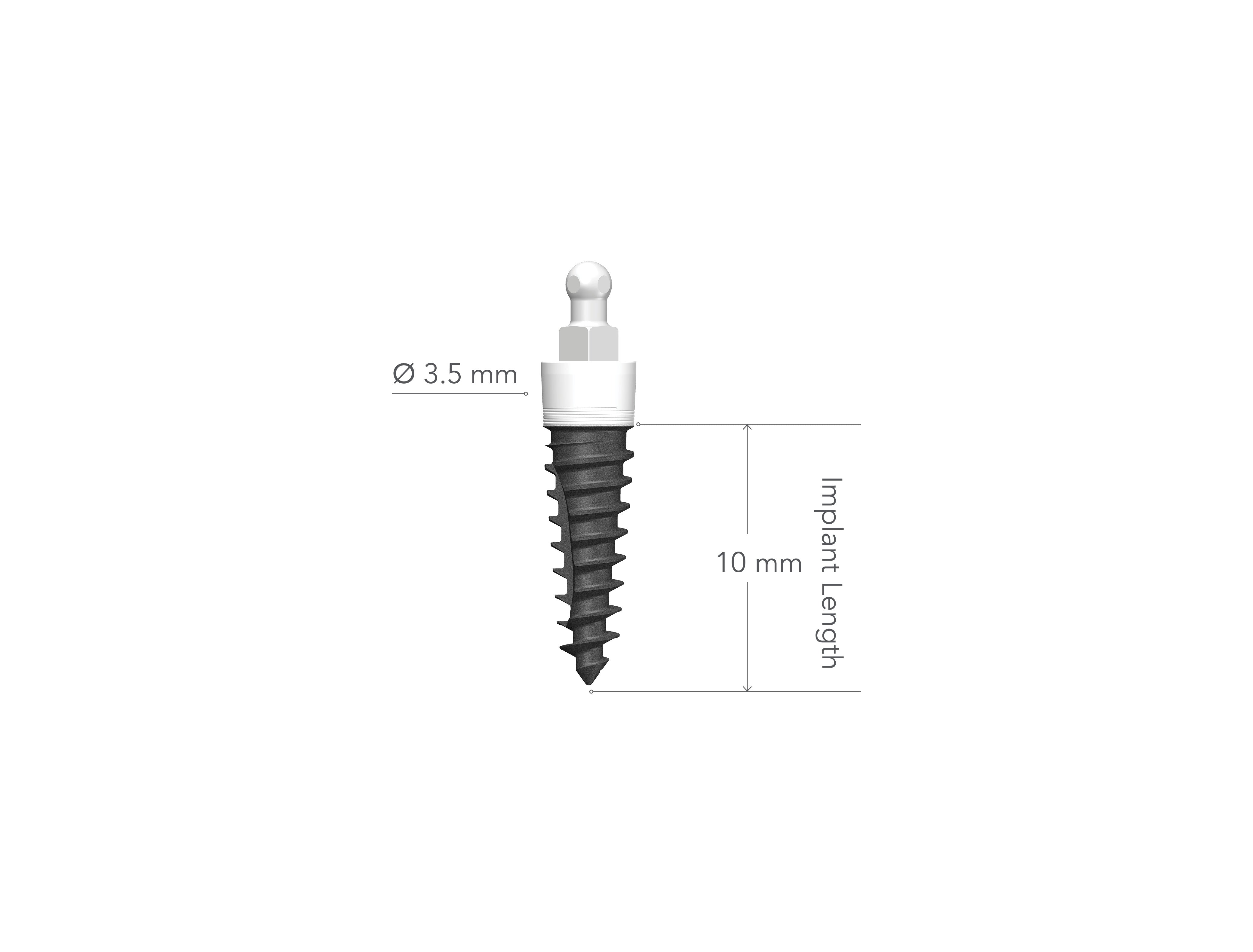 IMTEC MAXX 3.5 x 10 mm Implant