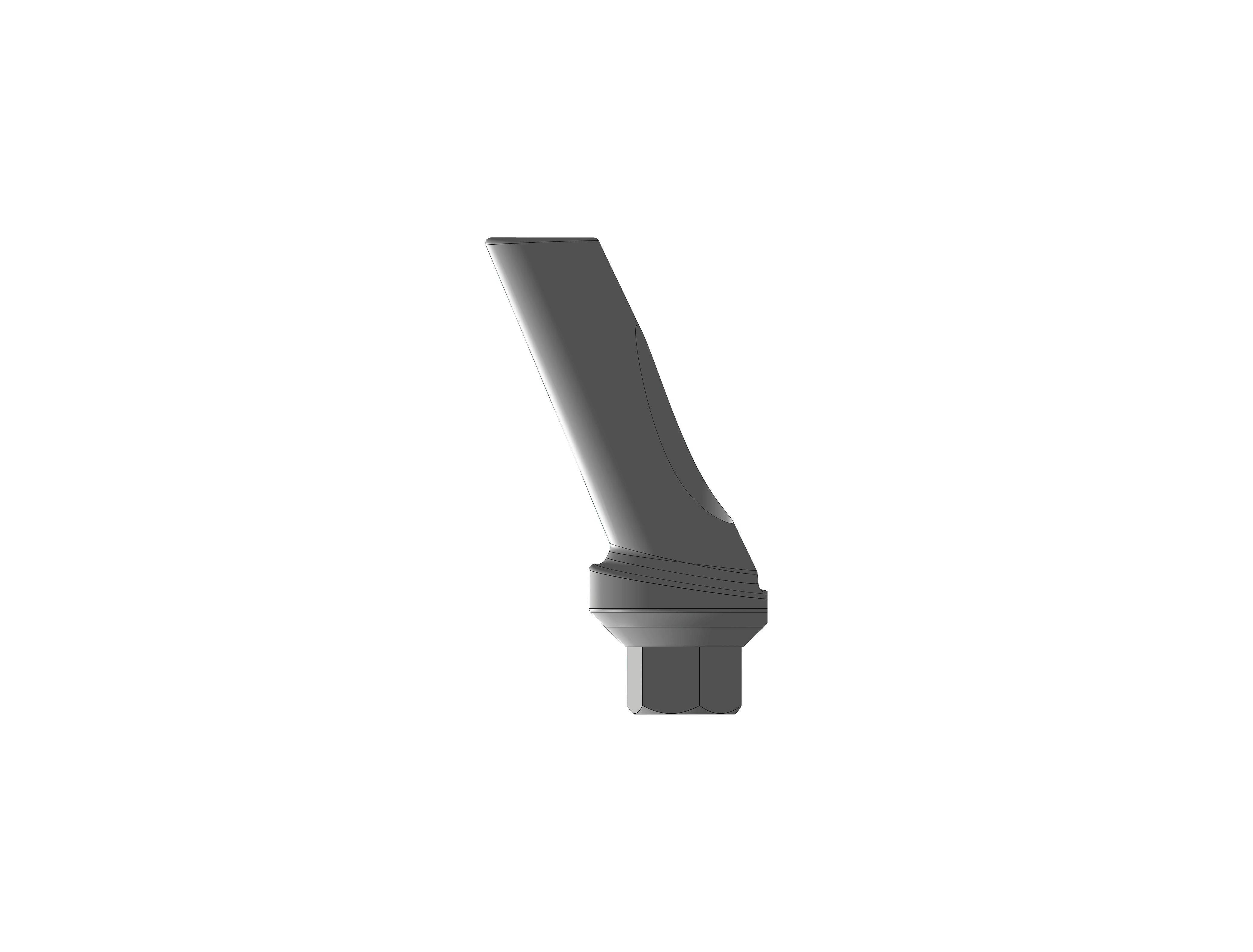 StarVent XP Hexed Angled Abutment 25 Degree Titanium